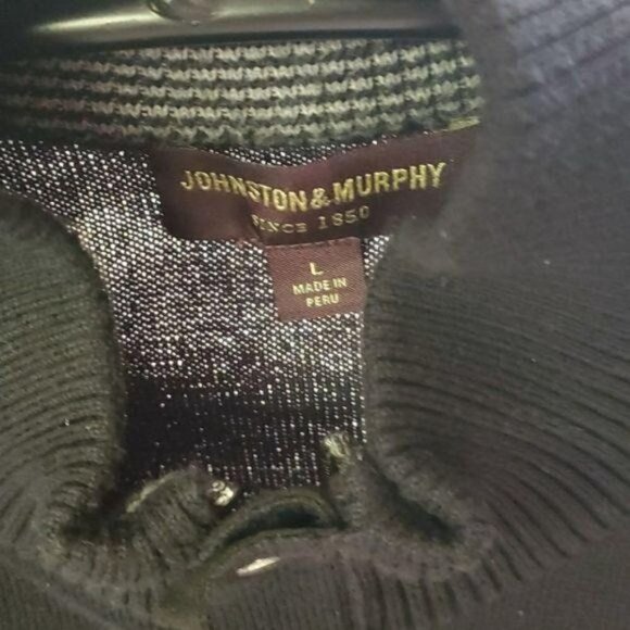 Johnston & Murphy Buttoned Wool Mock Collared Pullover Sz L Vest - Picture 3 of 6